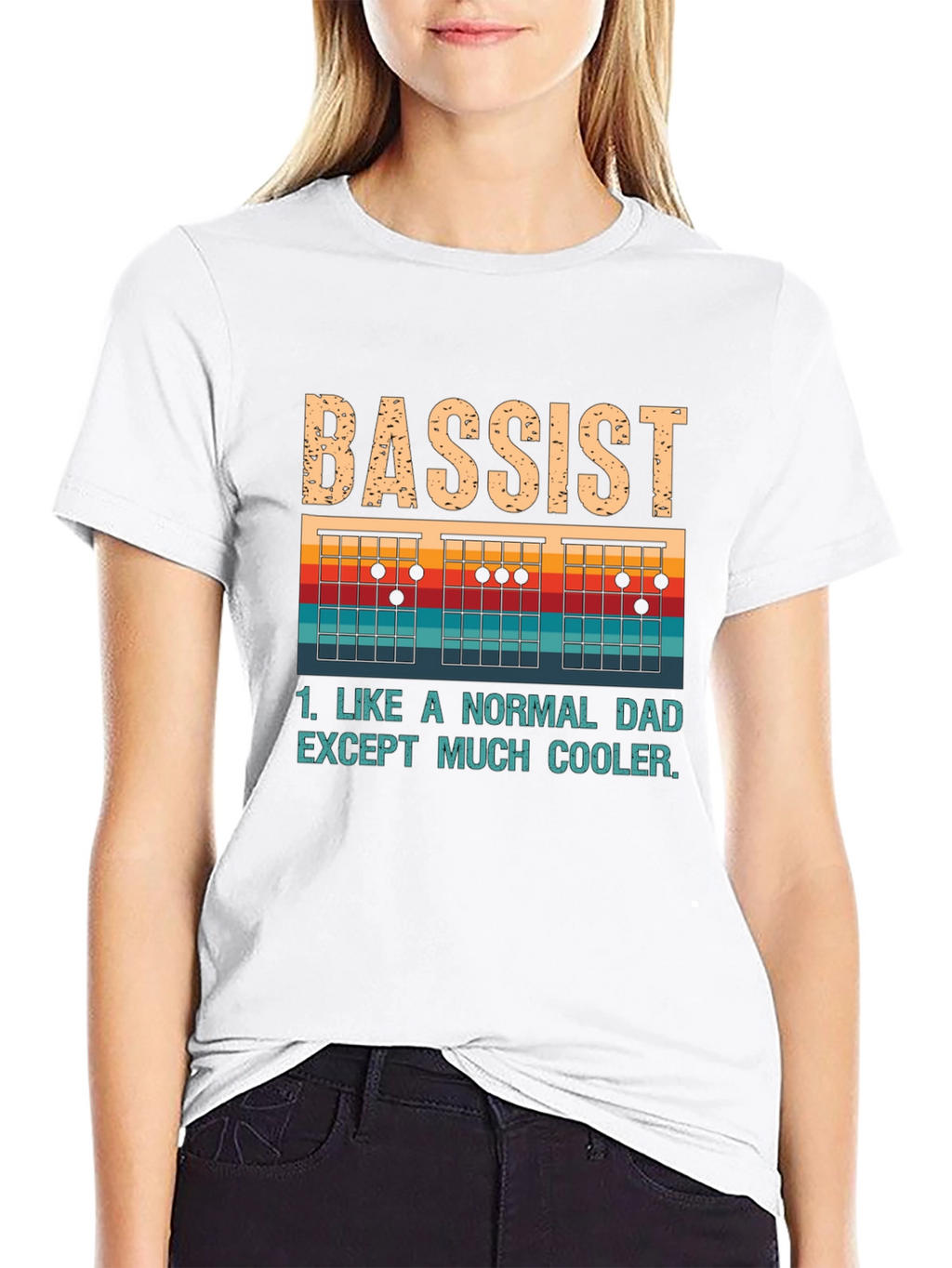 Bassist Dad T-Shirt - Cool Dad Tee