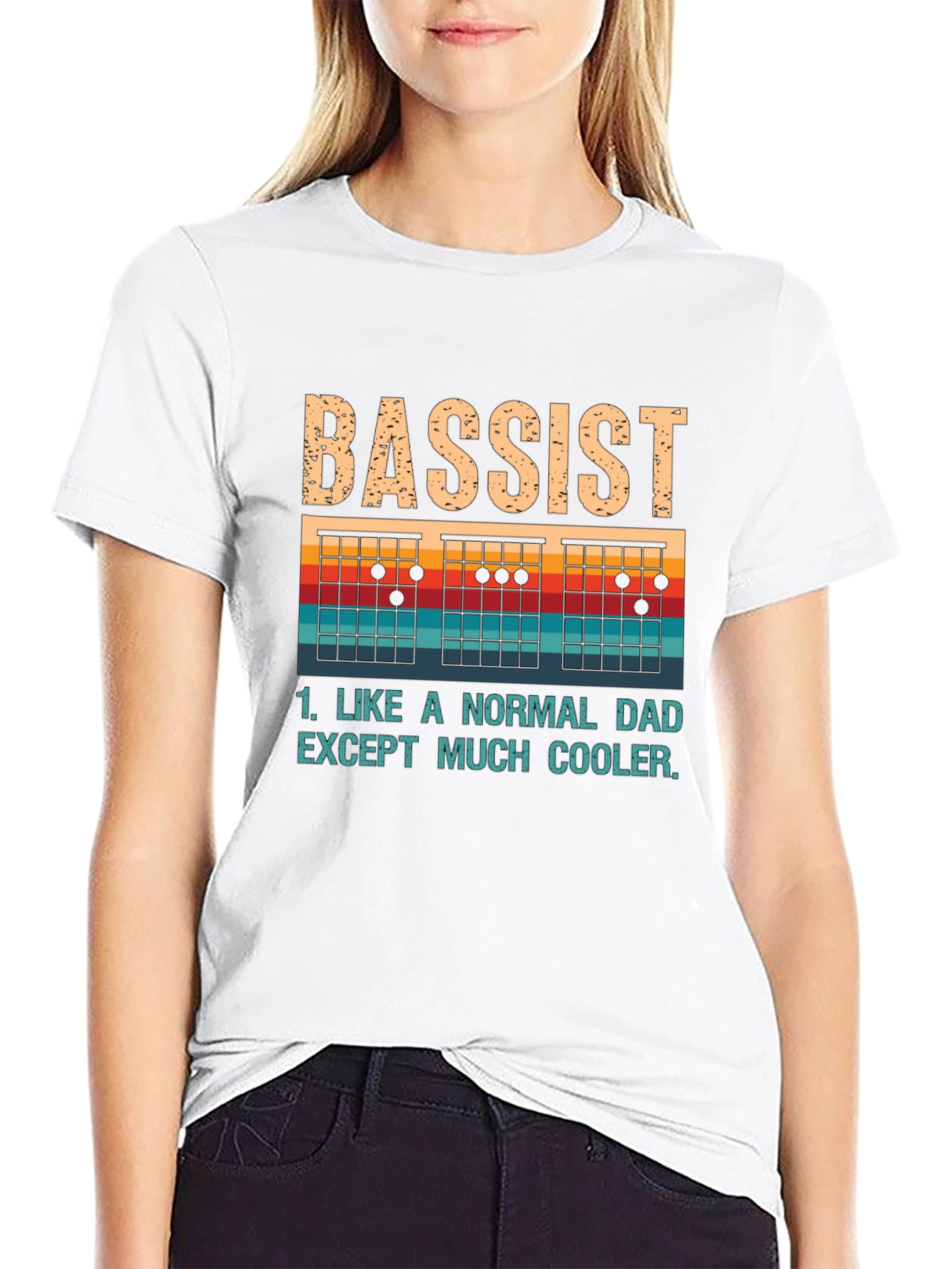 Bassist Dad T-Shirt - Cool Dad Tee