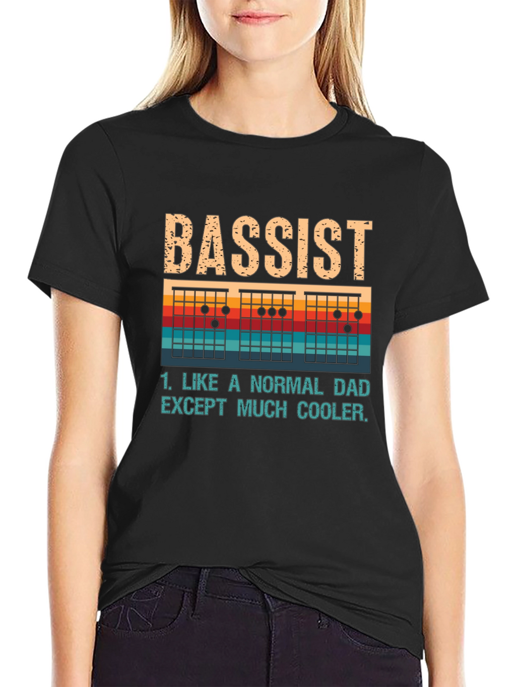 Bassist Dad T-Shirt - Cool Dad Tee