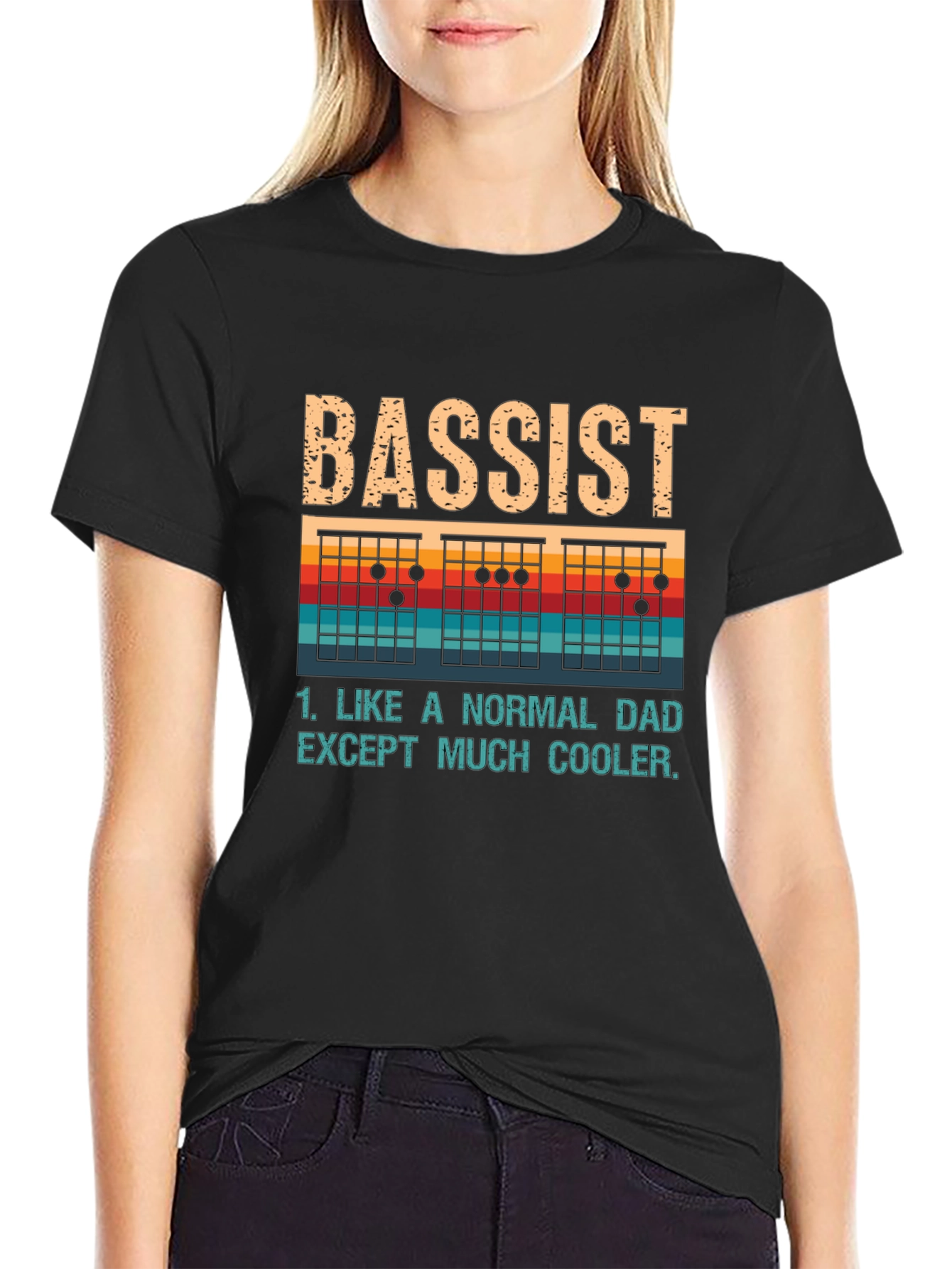 Bassist Dad T-Shirt - Cool Dad Tee