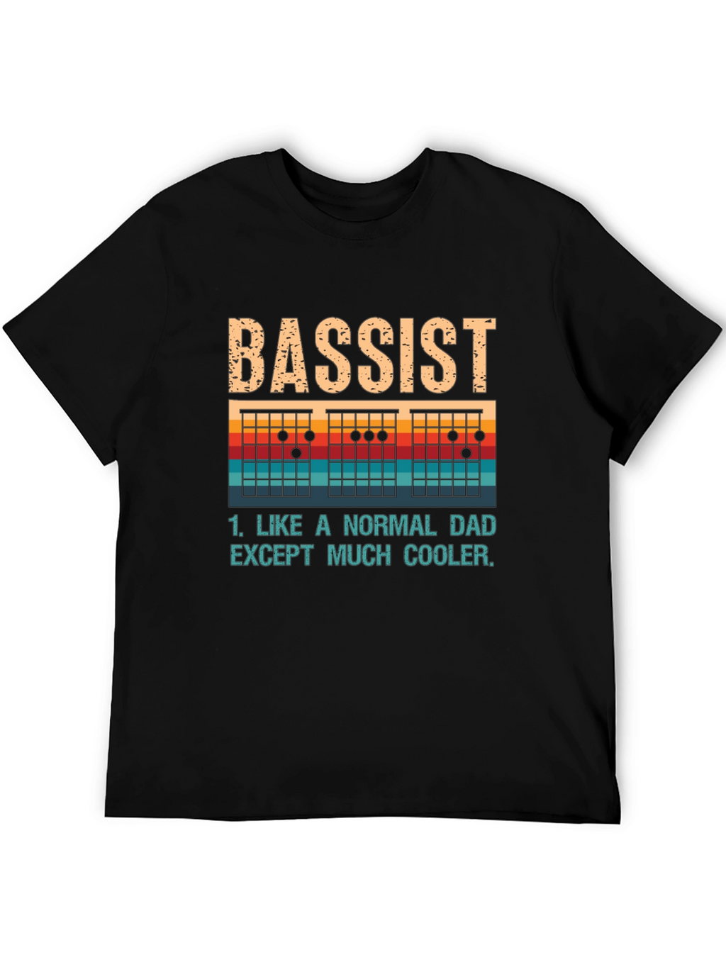 Bassist Dad T-Shirt - Cool Dad Tee