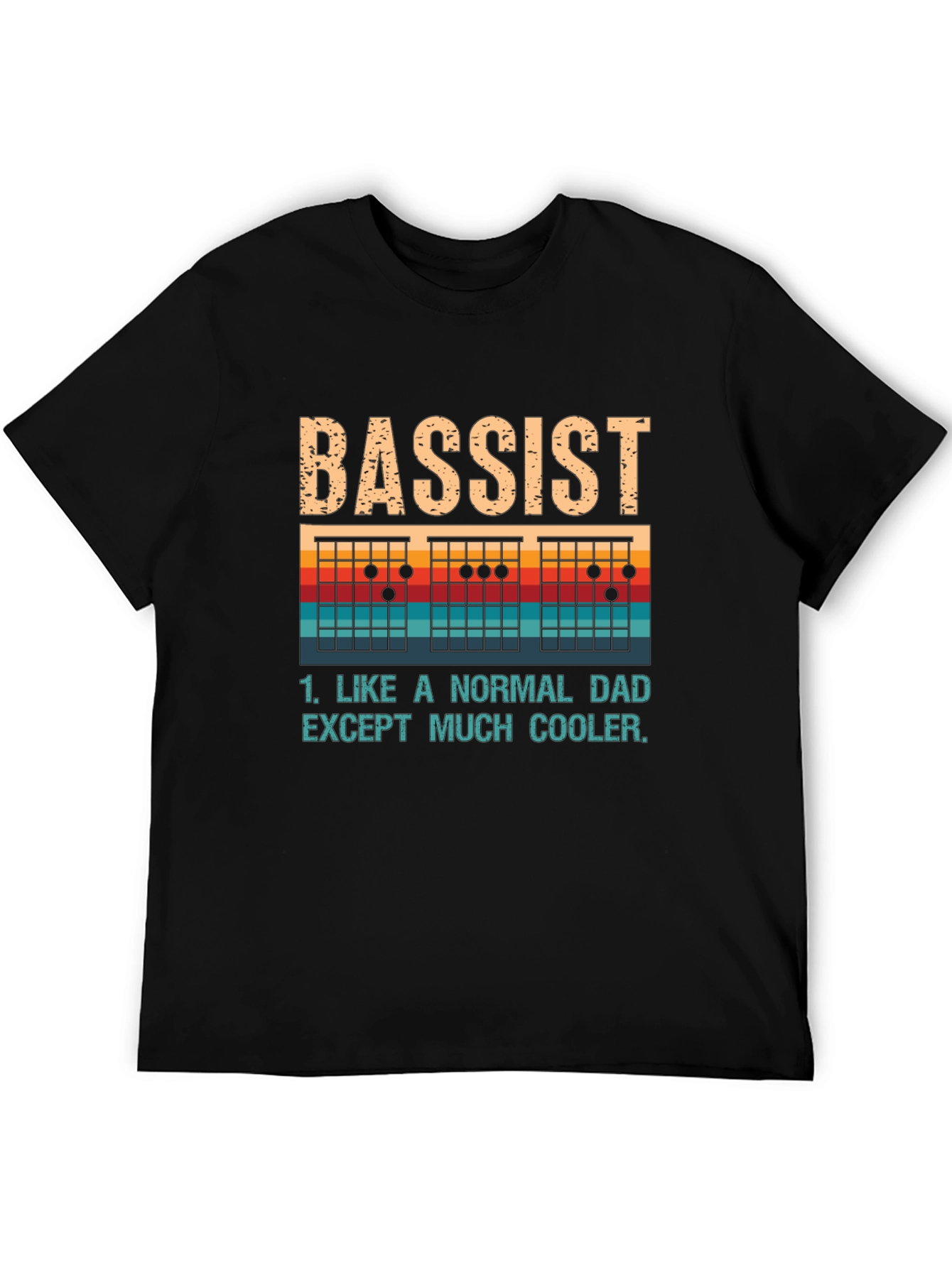 Bassist Dad T-Shirt - Cool Dad Tee