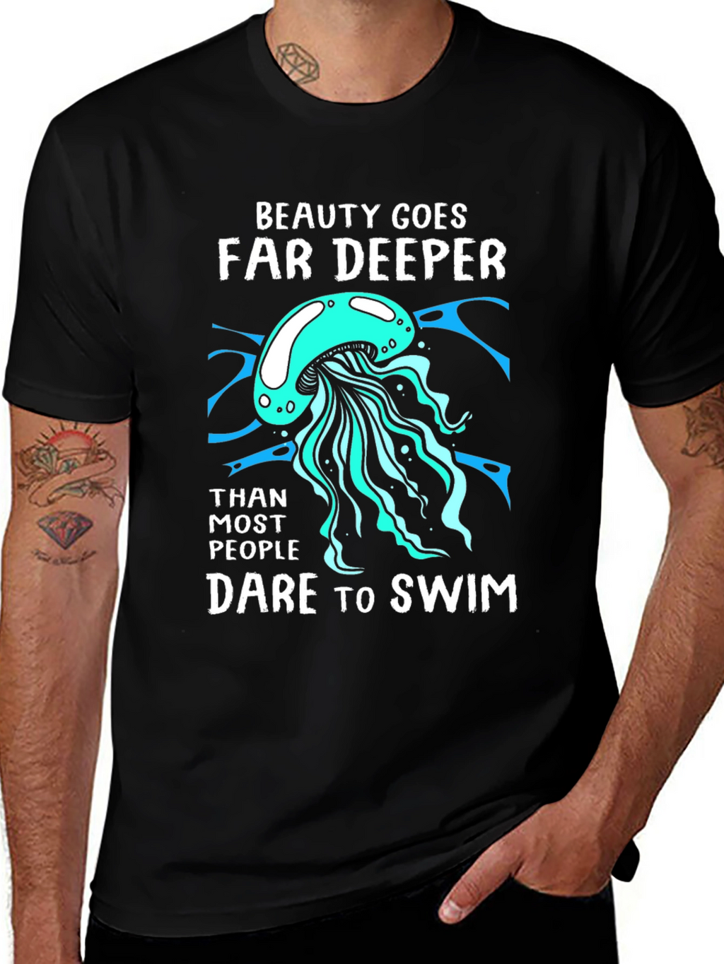 Beauty Goes Far Deeper Graphic T-Shirt