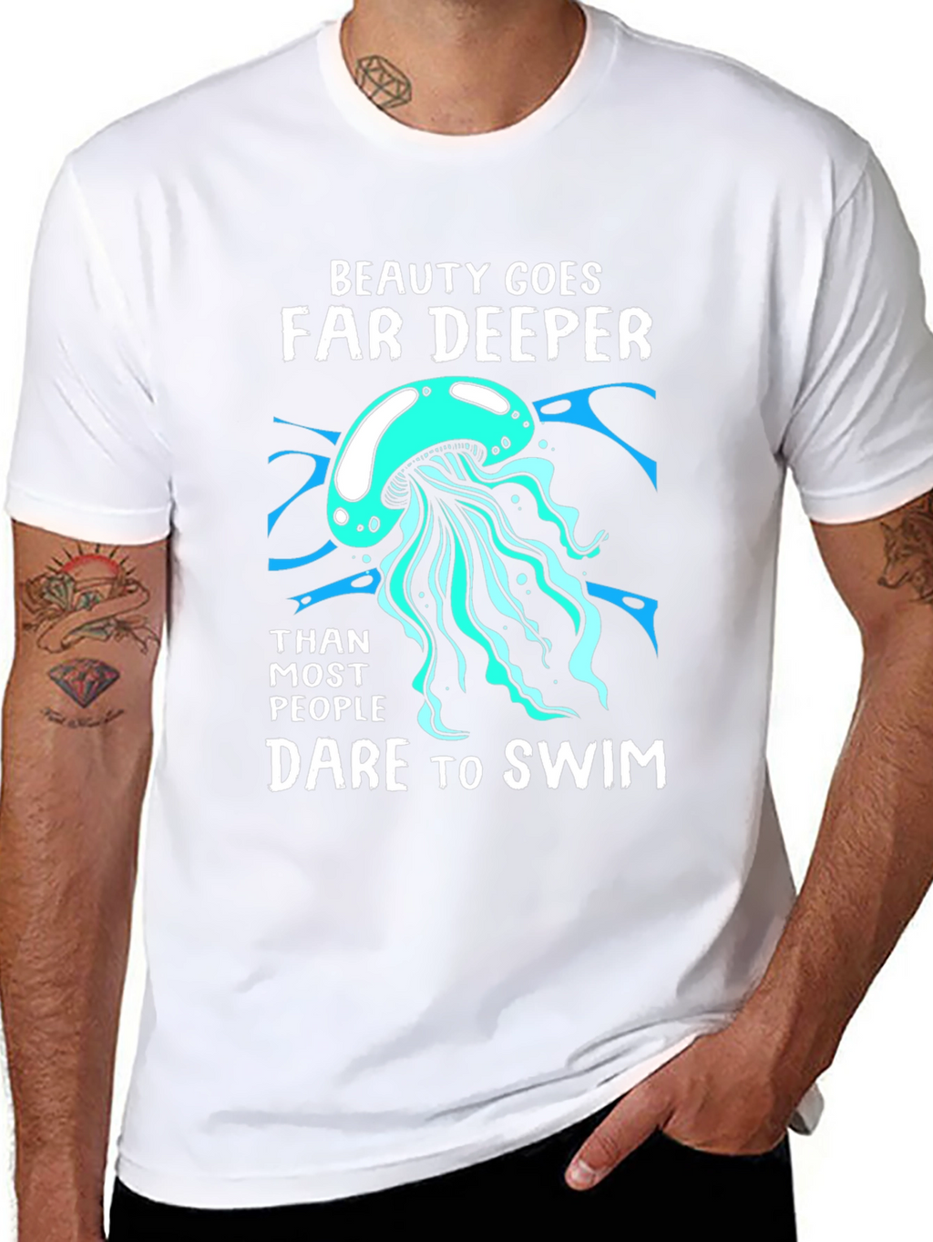 Beauty Goes Far Deeper Graphic T-Shirt