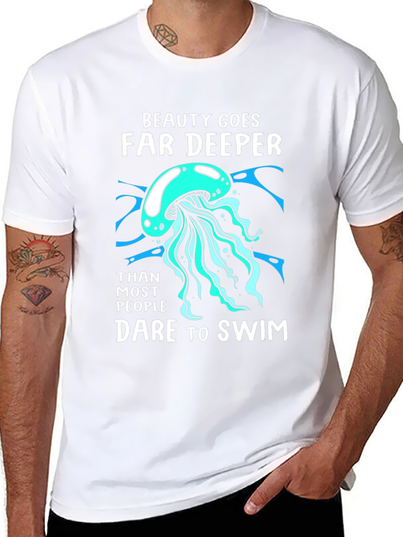 Beauty Goes Far Deeper Graphic T-Shirt