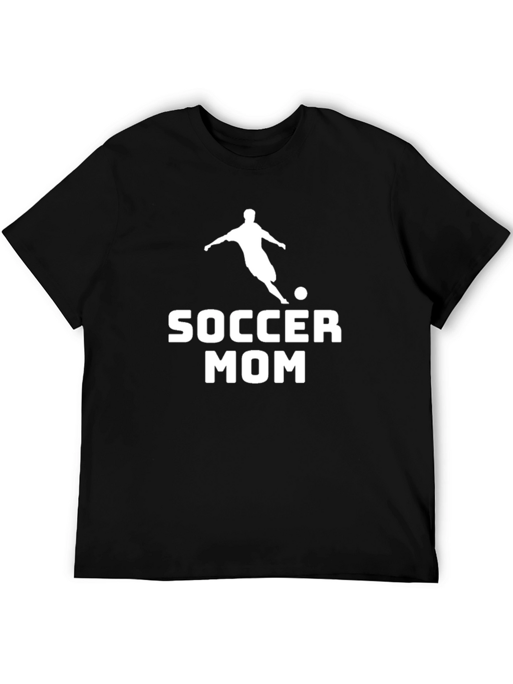 Soccer Mom Graphic Tee - Black Cotton T-Shirt