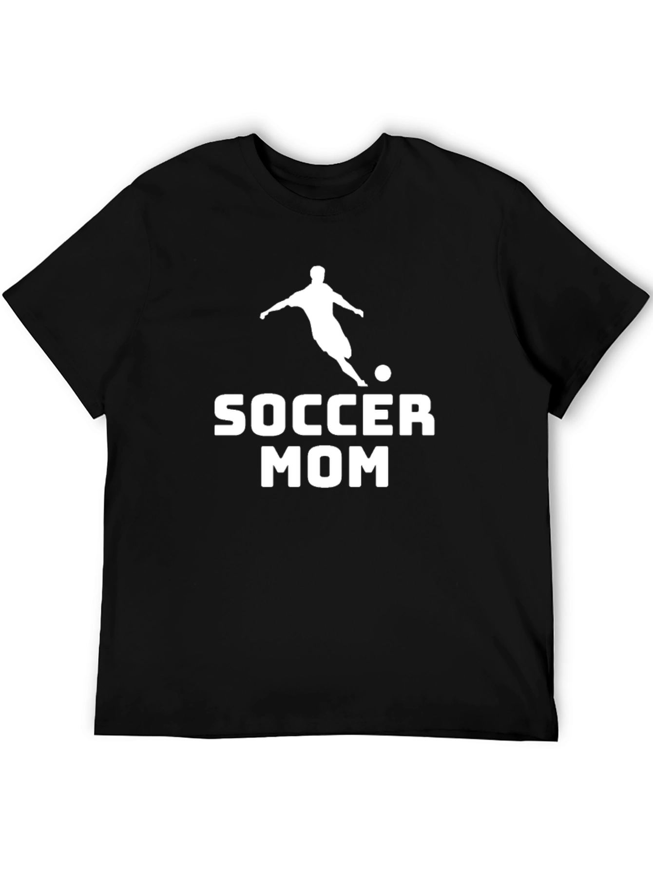 Soccer Mom Graphic Tee - Black Cotton T-Shirt