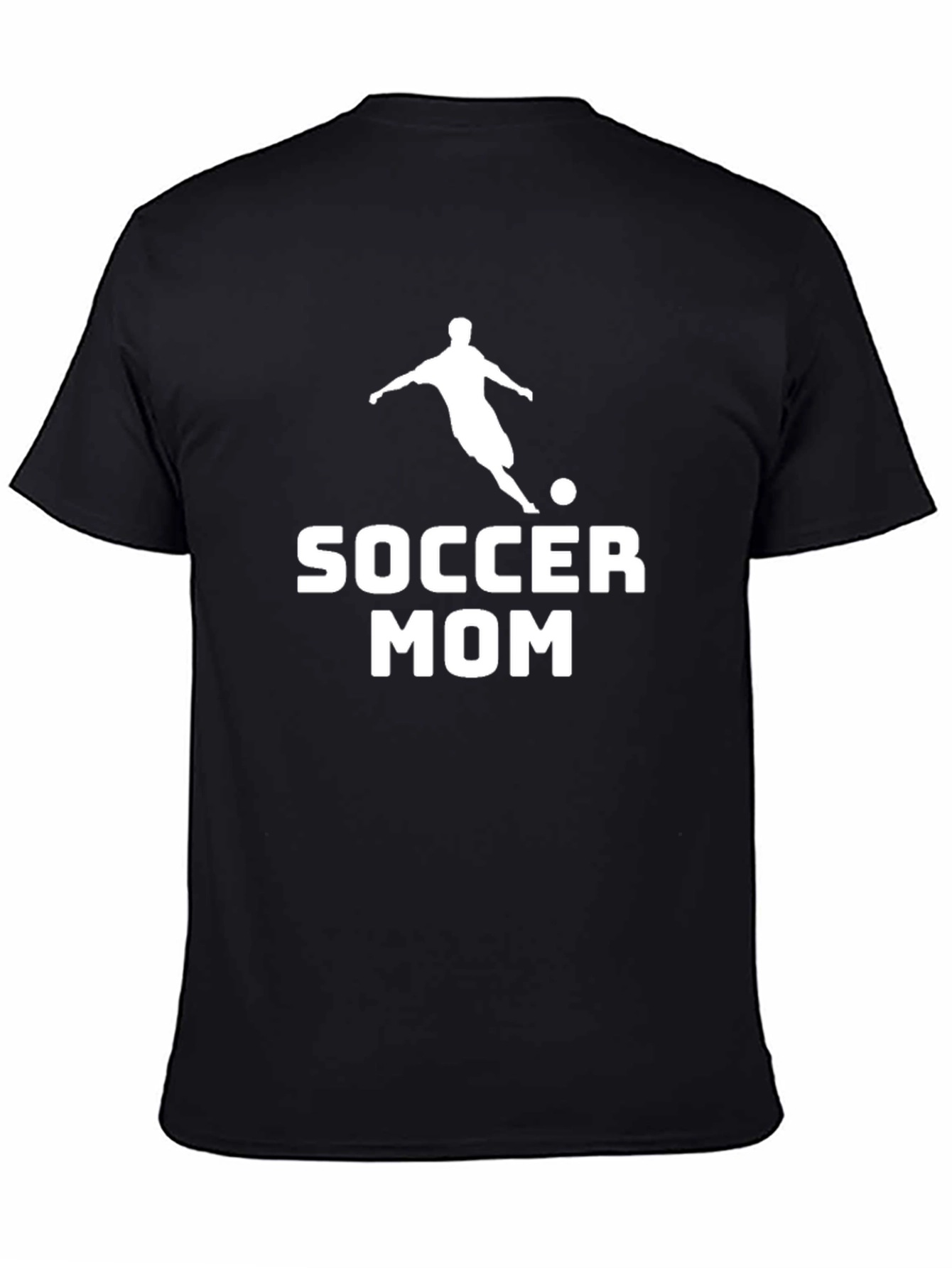 Soccer Mom Graphic Tee - Black Cotton T-Shirt