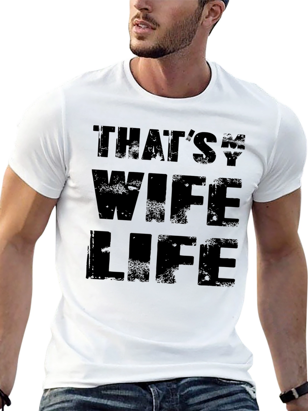 Thats My Wife Life Black Graphic Tee