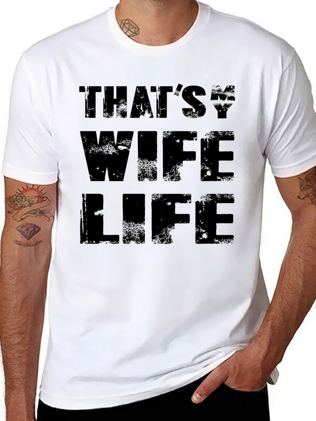 Thats My Wife Life Black Graphic Tee
