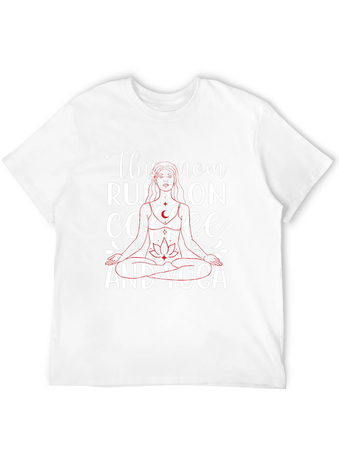 This Mom Runs On Coffee And Yoga T-Shirt
