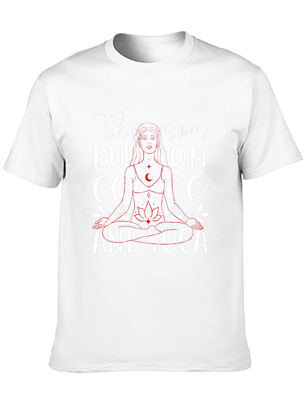 This Mom Runs On Coffee And Yoga T-Shirt