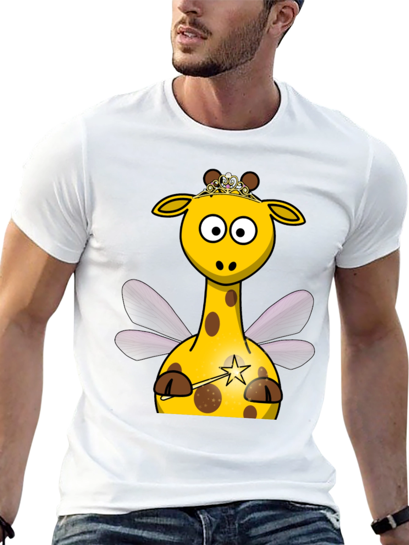 Giraffe Fairy T-Shirt - Cartoon Animal Design