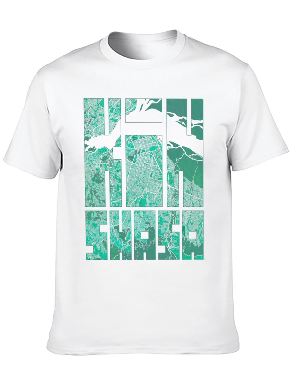 Halifax Map Graphic Print T-Shirt - Mens Black Tee