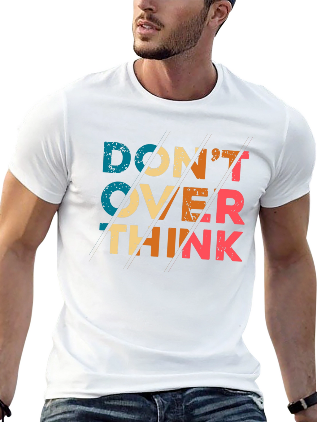 Dont Overthink T-Shirt - Retro Graphic Tee
