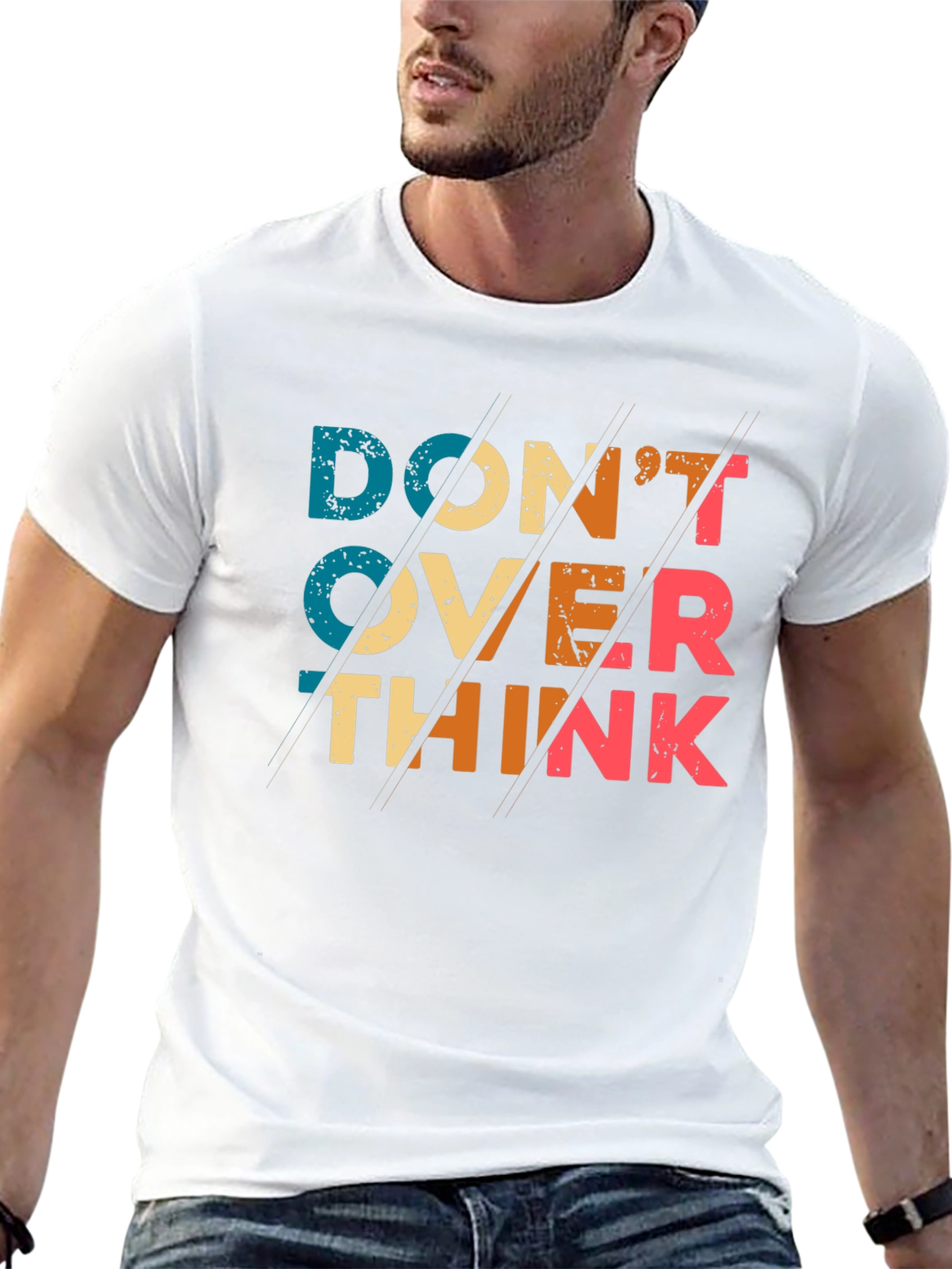 Dont Overthink T-Shirt - Retro Graphic Tee