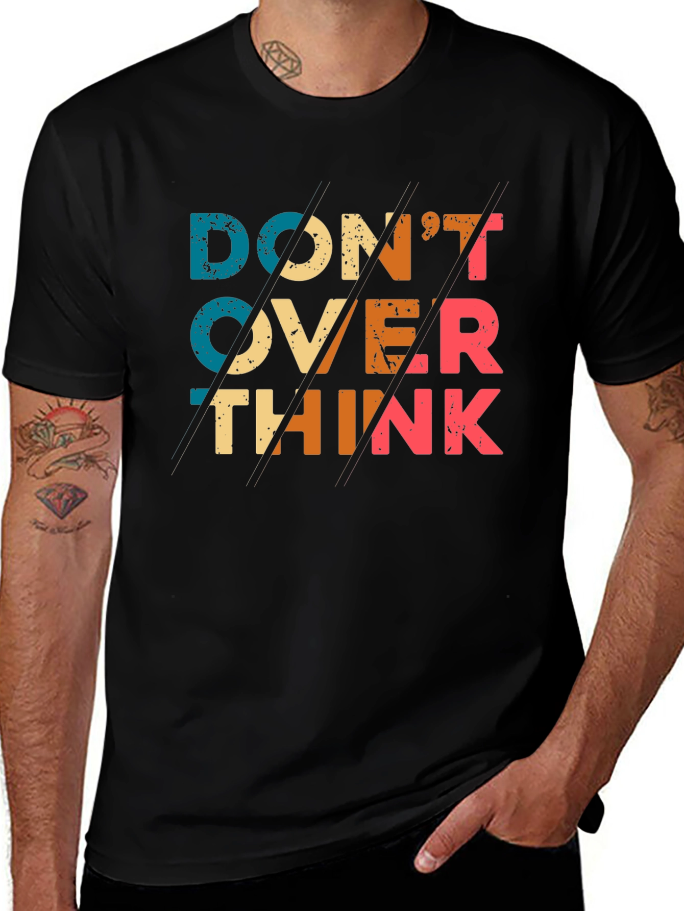 Dont Overthink T-Shirt - Retro Graphic Tee
