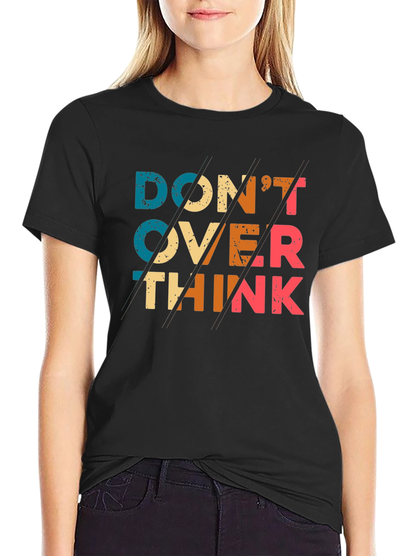 Dont Overthink T-Shirt - Retro Graphic Tee