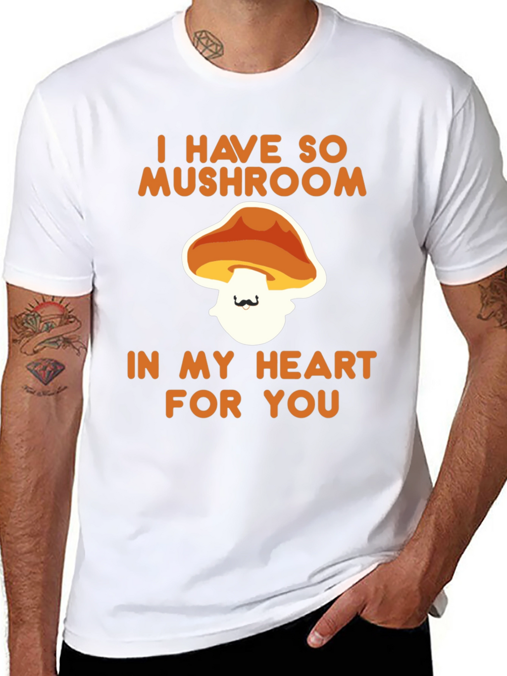 Mushroom Heart Graphic T-Shirt