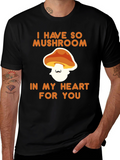 Mushroom Heart Graphic T-Shirt