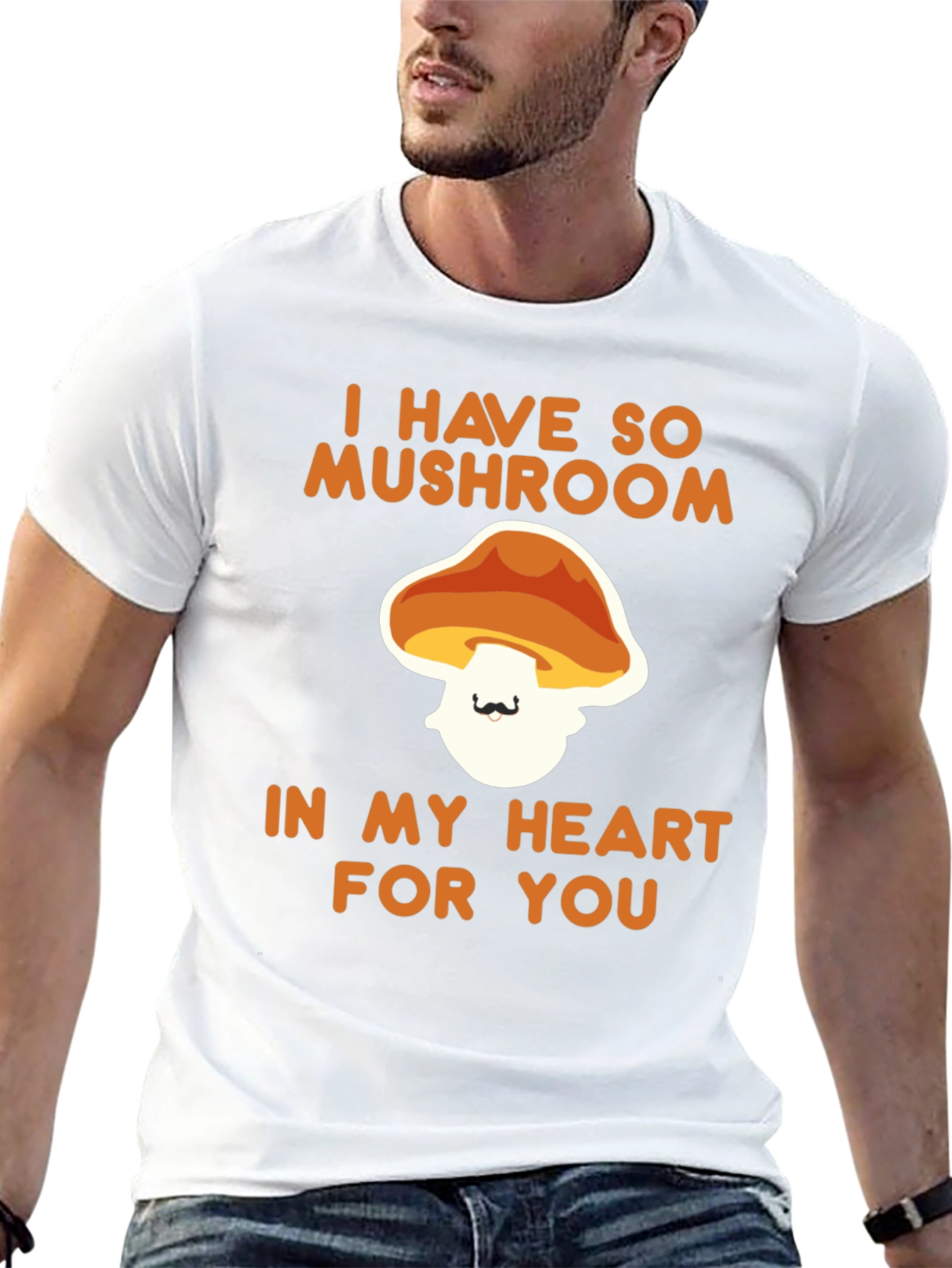 Mushroom Heart Graphic T-Shirt