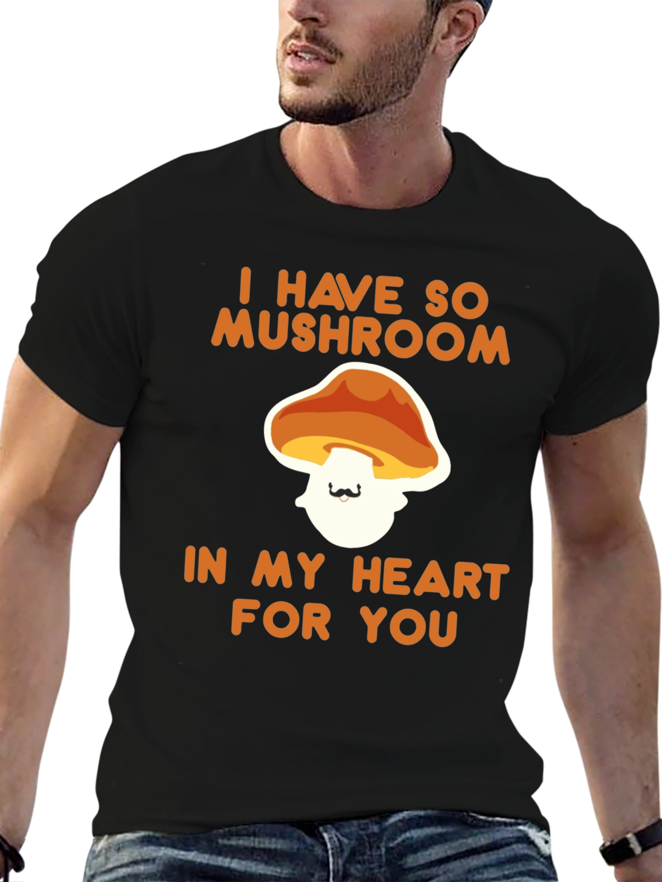 Mushroom Heart Graphic T-Shirt