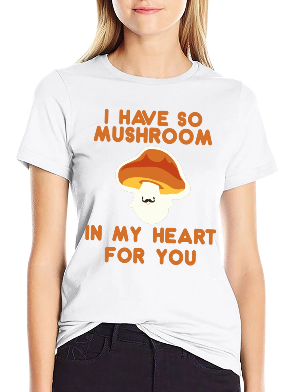 Mushroom Heart Graphic T-Shirt