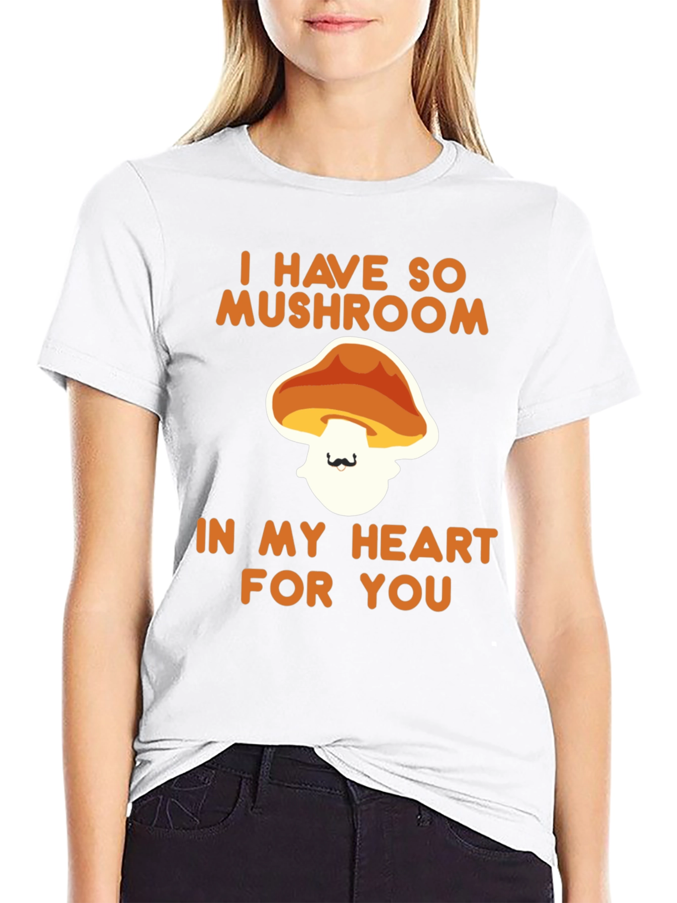Mushroom Heart Graphic T-Shirt