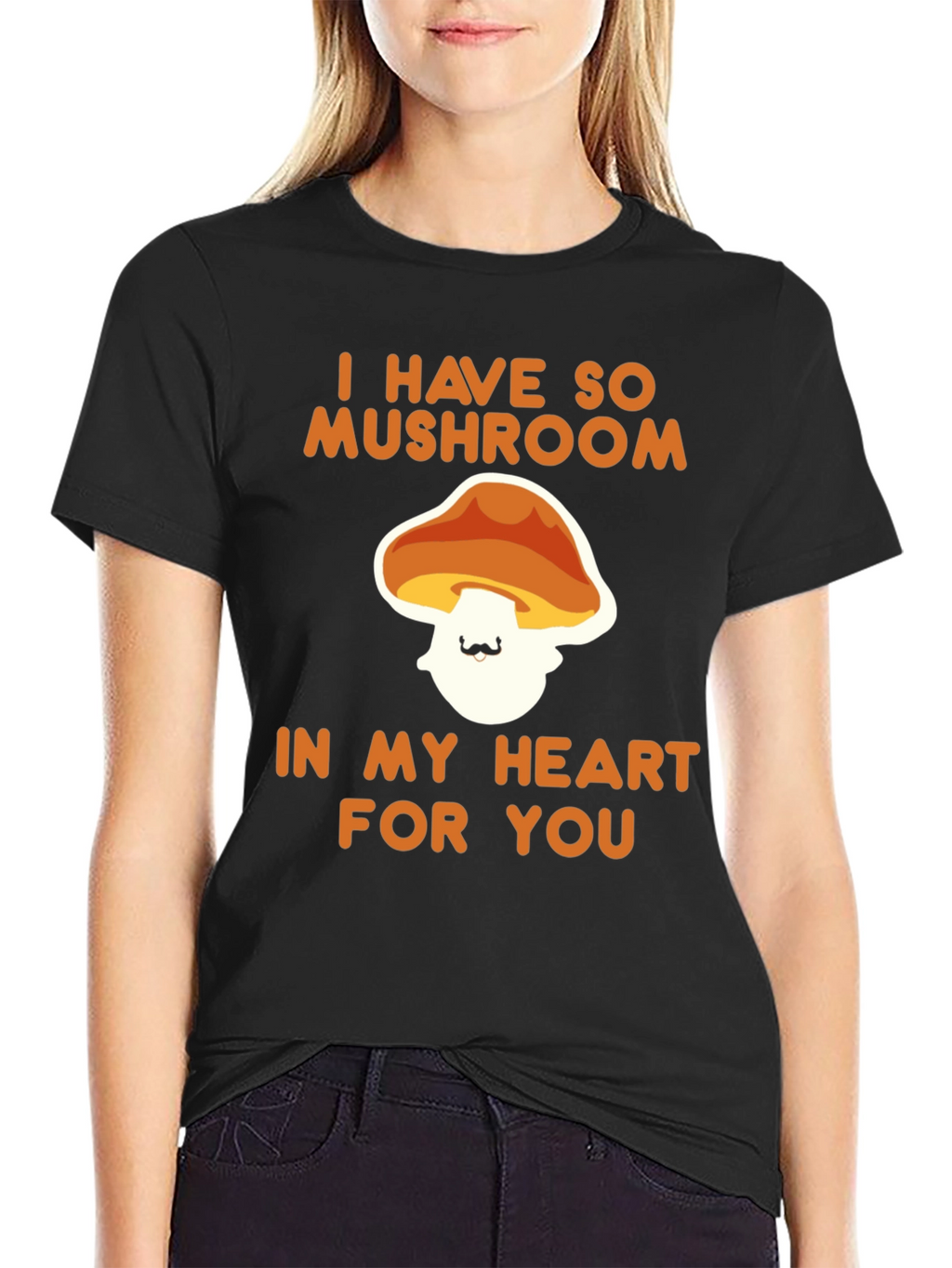 Mushroom Heart Graphic T-Shirt