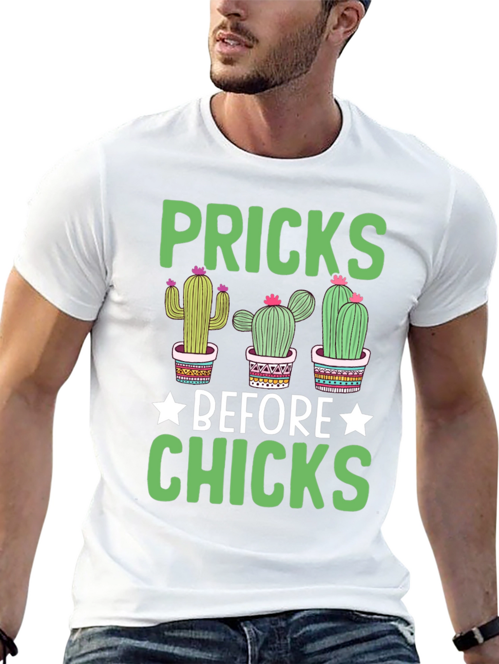 Pricks Before Chicks Graphic T-Shirt