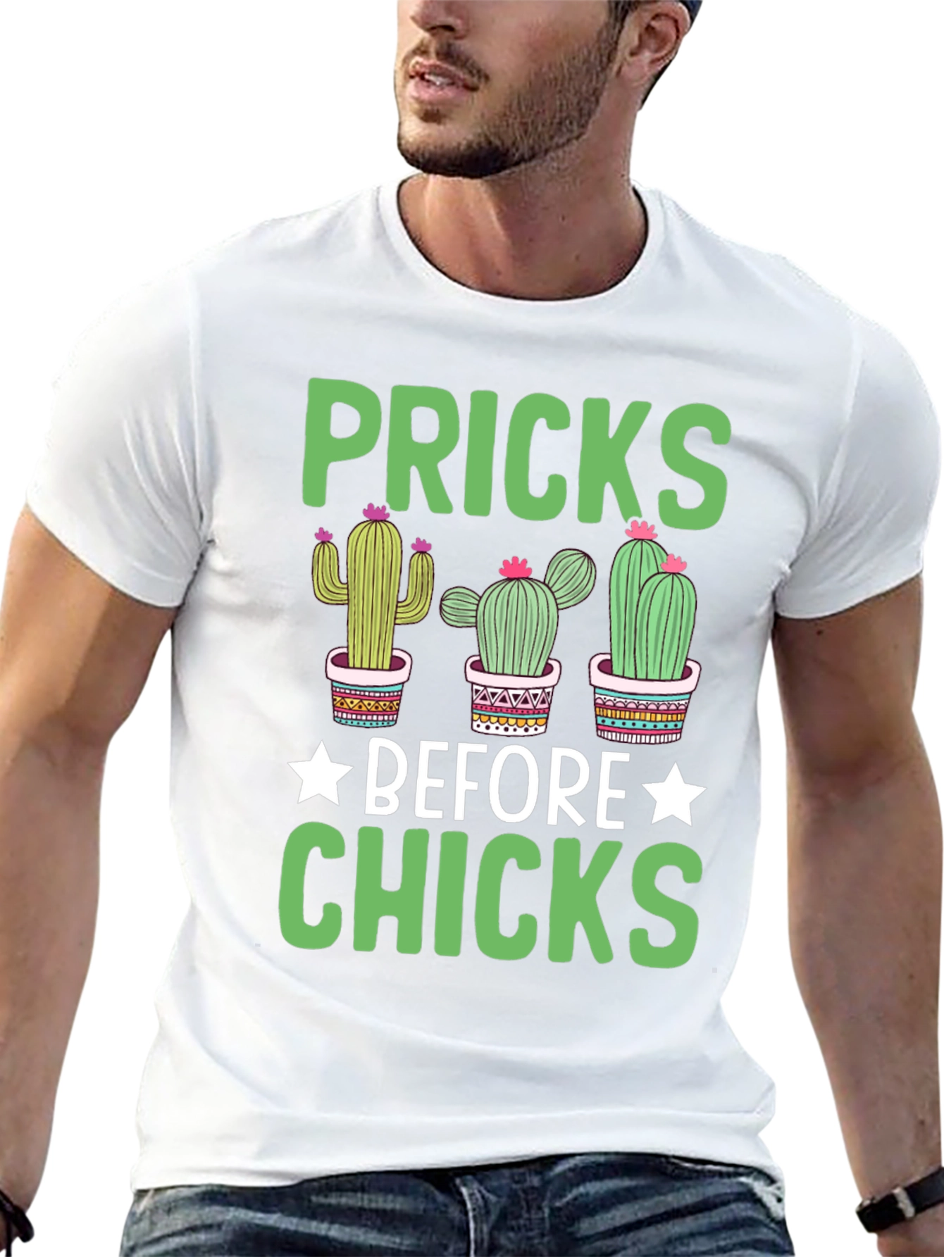 Pricks Before Chicks Graphic T-Shirt