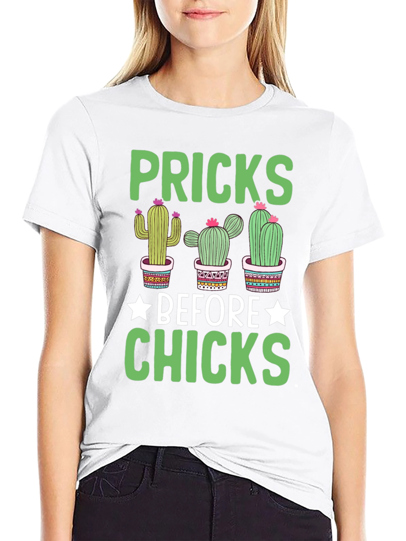 Pricks Before Chicks Graphic T-Shirt