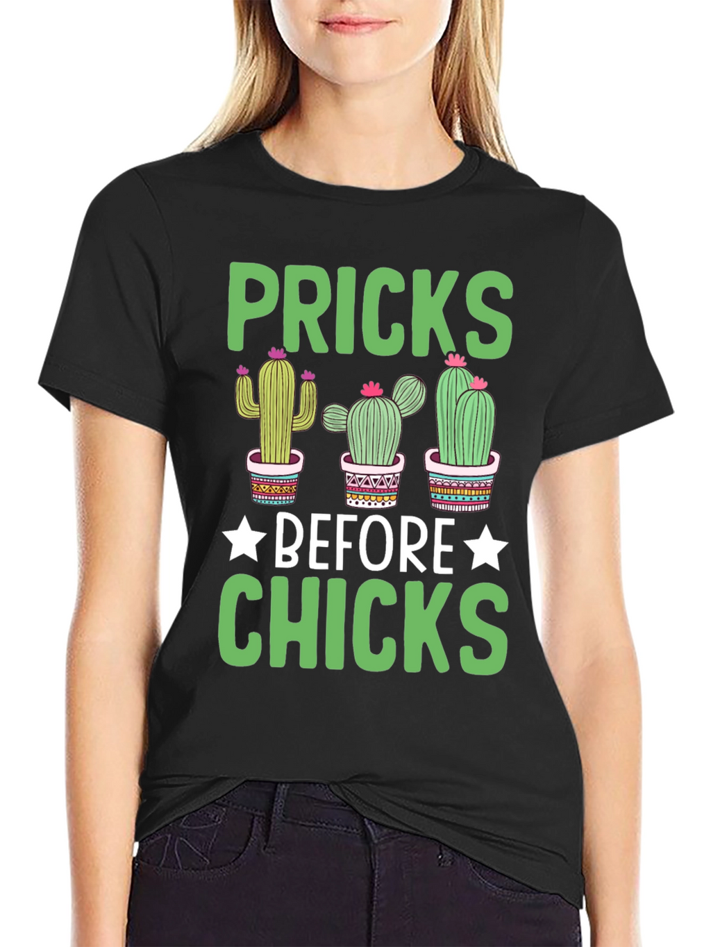 Pricks Before Chicks Graphic T-Shirt