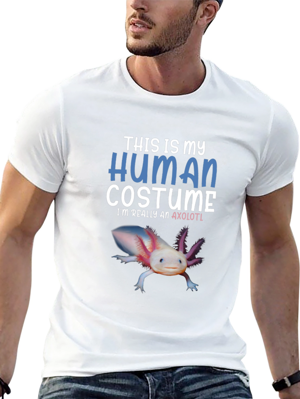Human Costume Axolotl T-Shirt