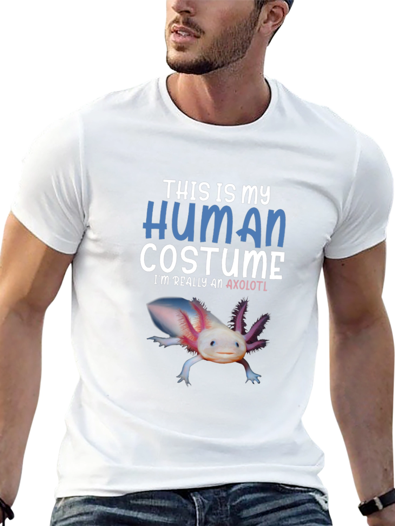 Human Costume Axolotl T-Shirt