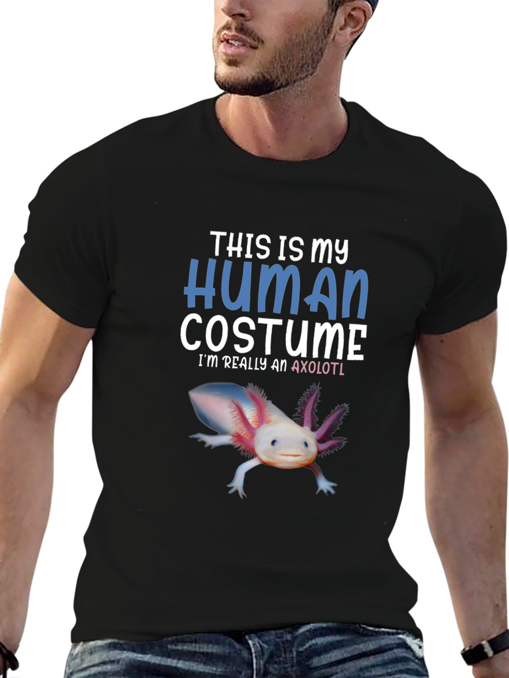 Human Costume Axolotl T-Shirt