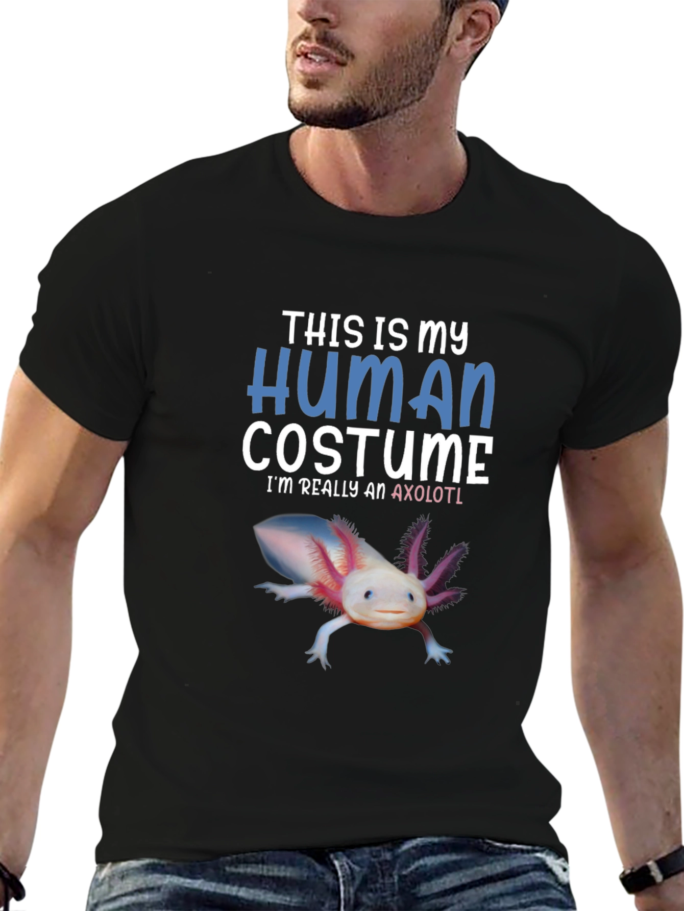 Human Costume Axolotl T-Shirt