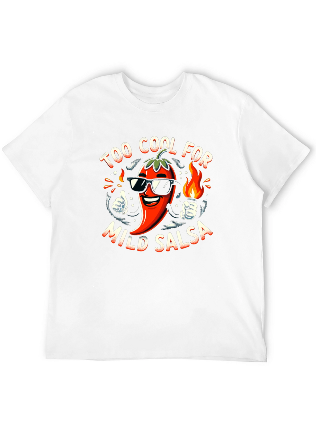 Too Cool For Mild Salsa Black Graphic Tee