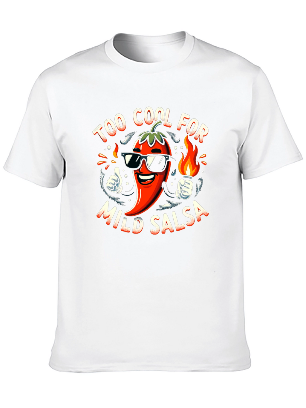 Too Cool For Mild Salsa Black Graphic Tee