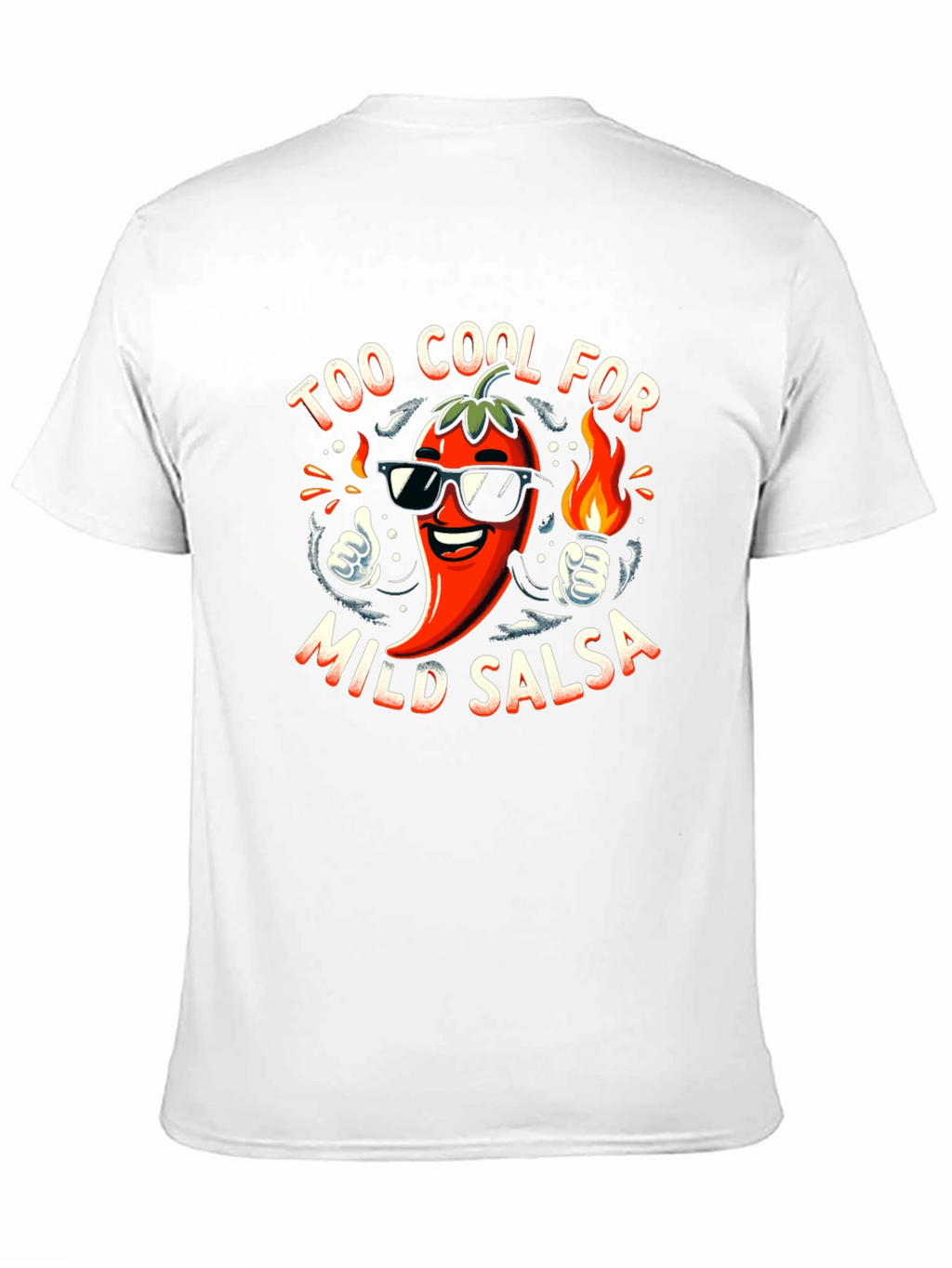 Too Cool For Mild Salsa Black Graphic Tee