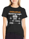 Chihuahua Barking Logic Graphic T-Shirt
