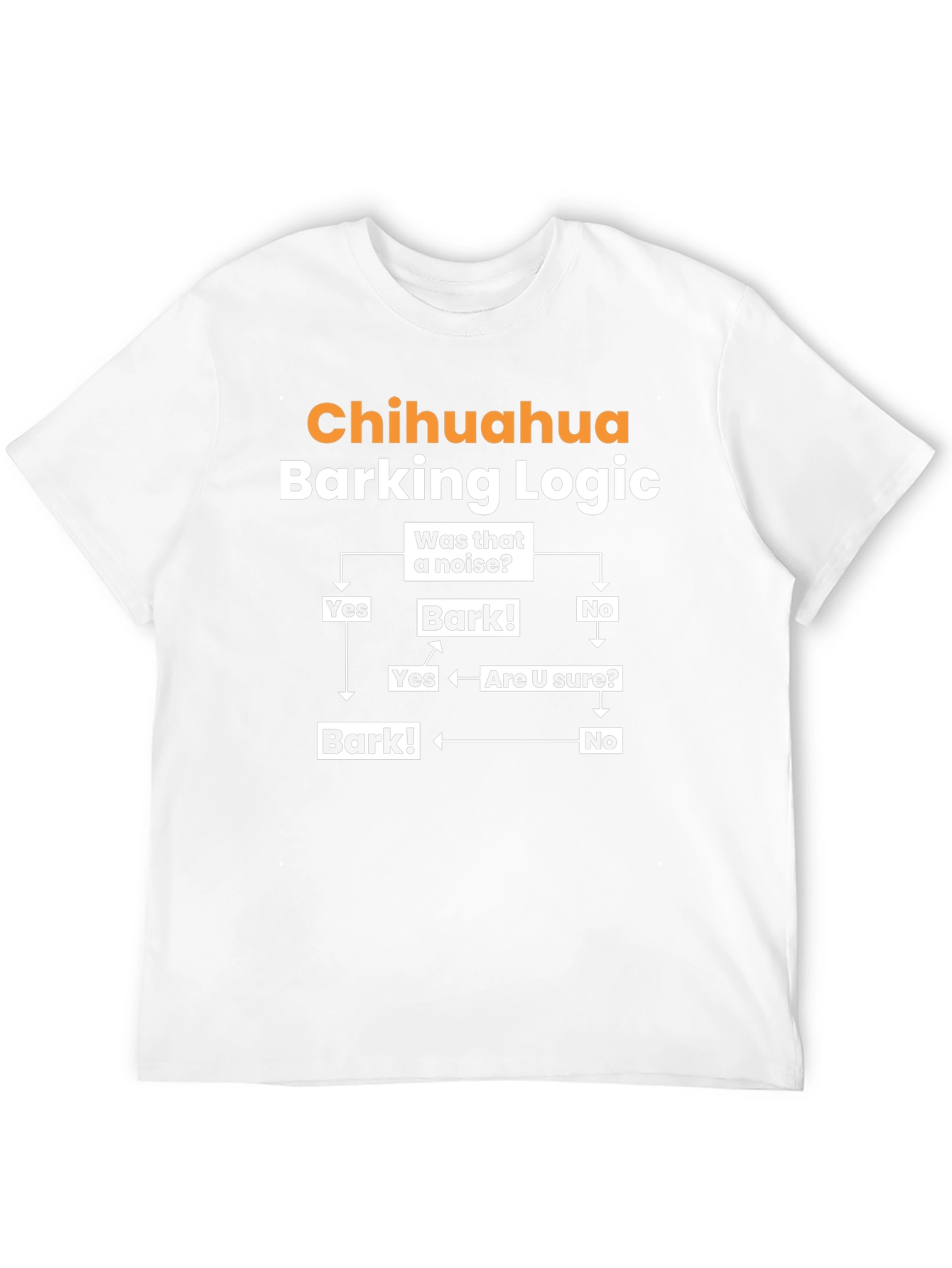 Chihuahua Barking Logic Graphic T-Shirt