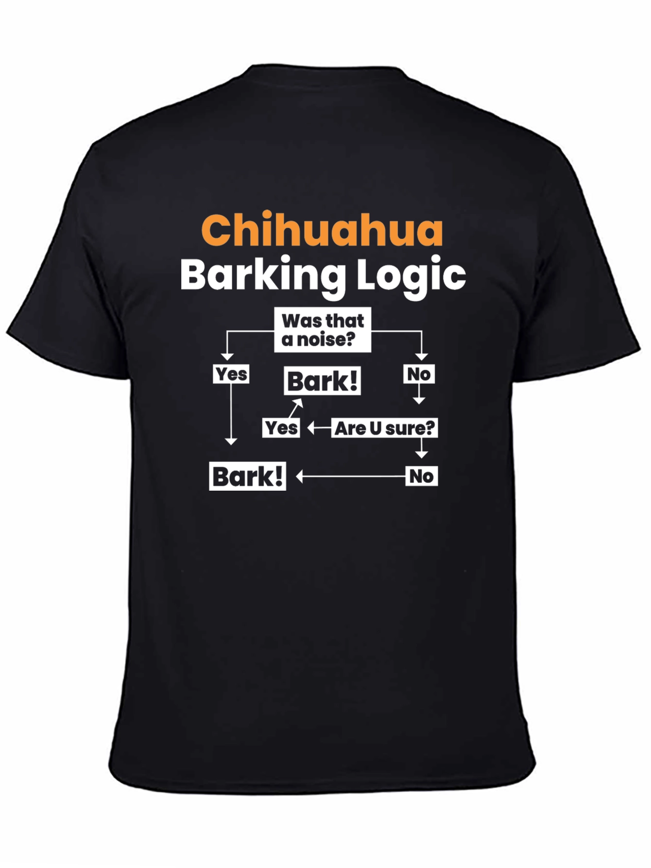 Chihuahua Barking Logic Graphic T-Shirt