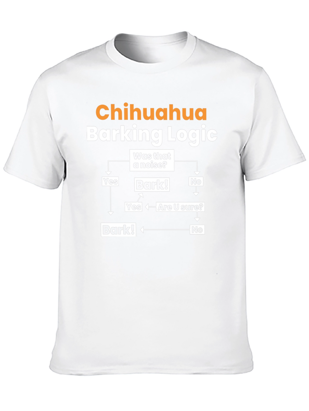 Chihuahua Barking Logic Graphic T-Shirt