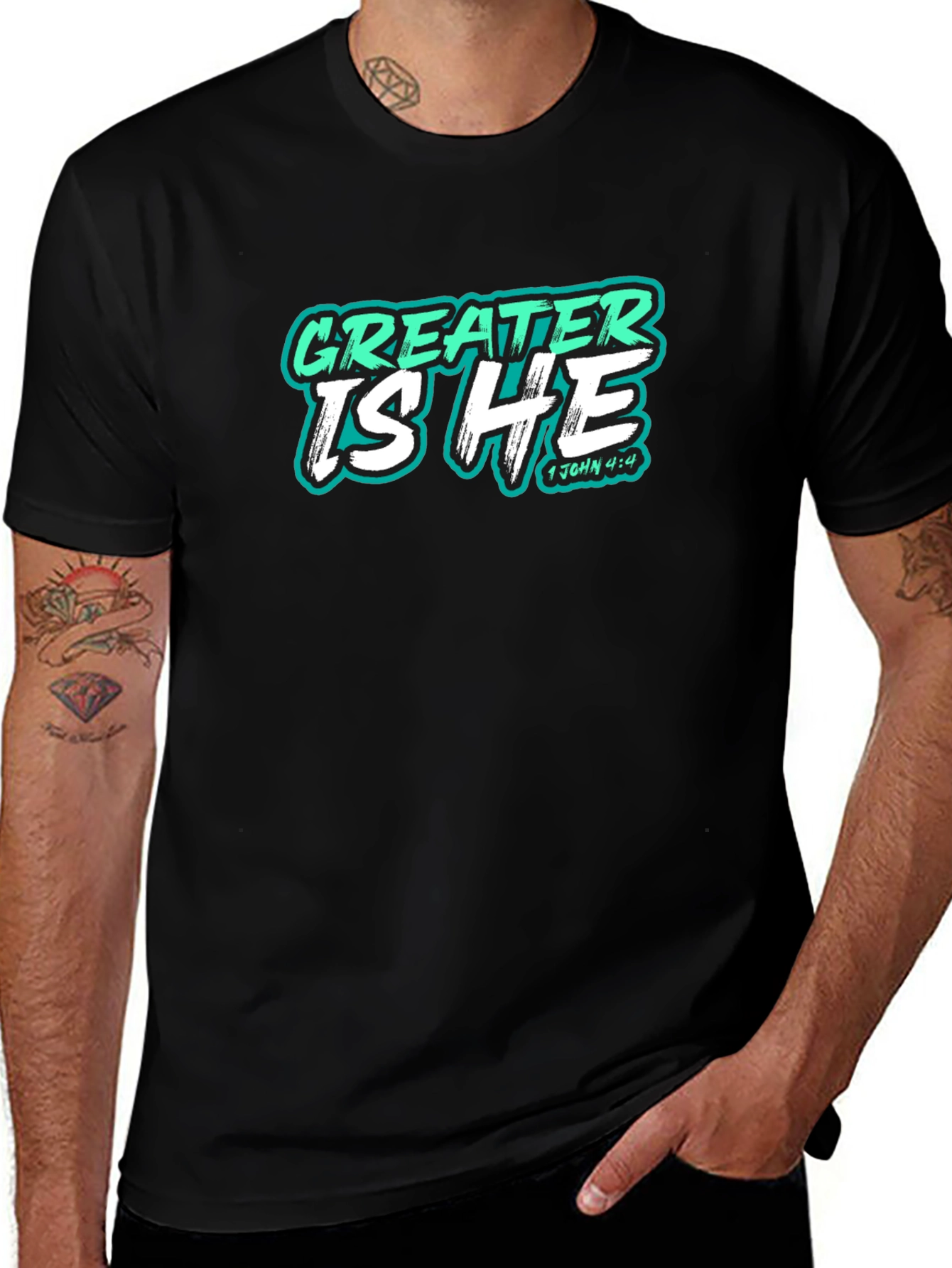 Greater Is He Christian T-Shirt