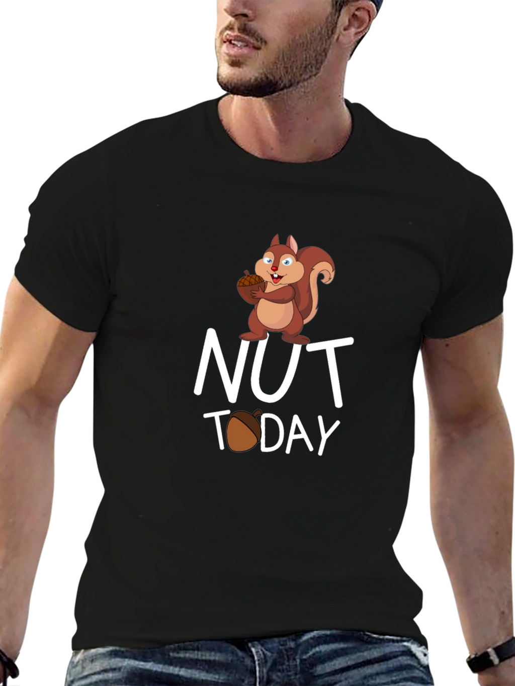 Nut Today Squirrel Graphic T-Shirt
