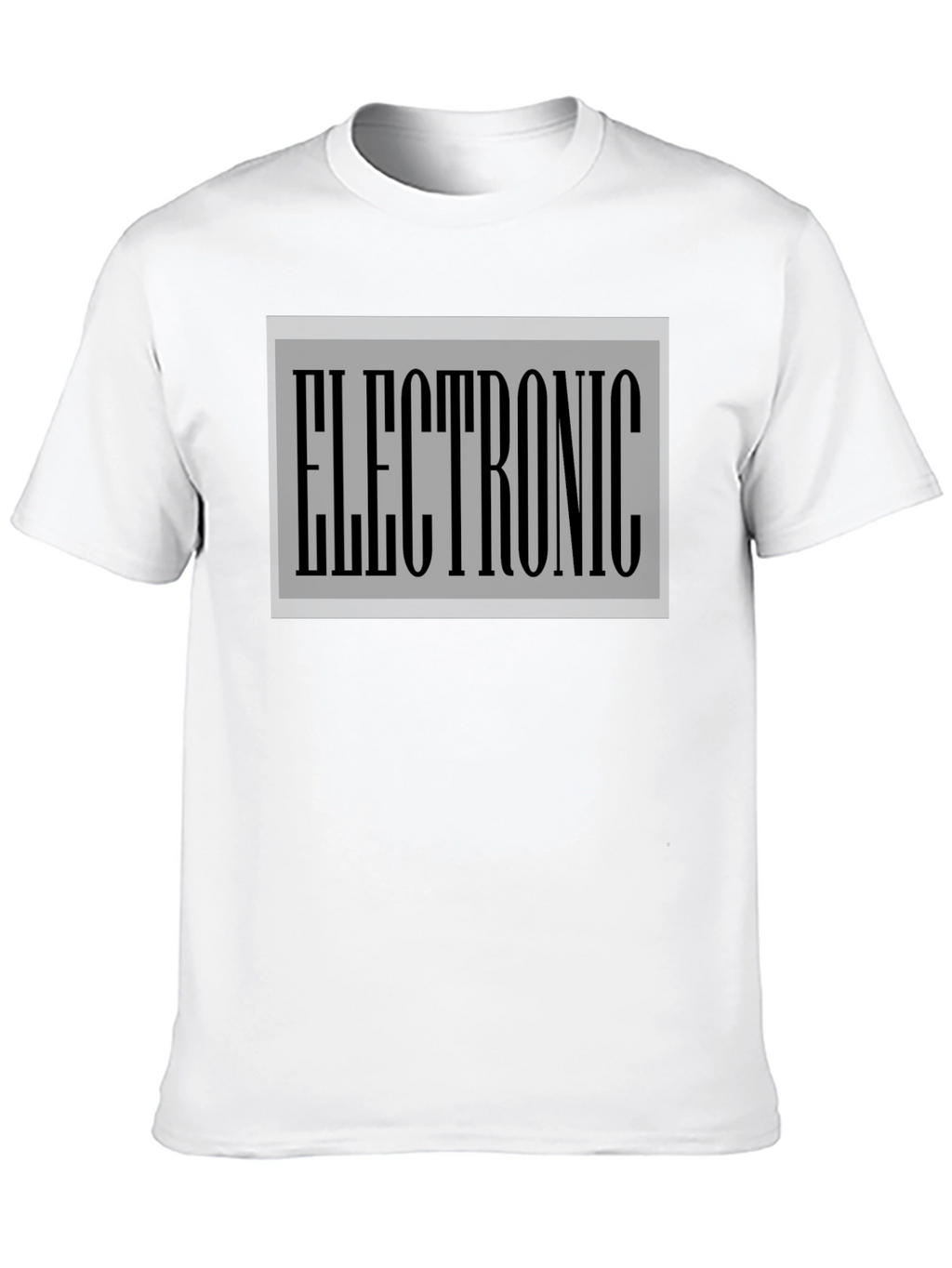 Electronic Print Black T-Shirt