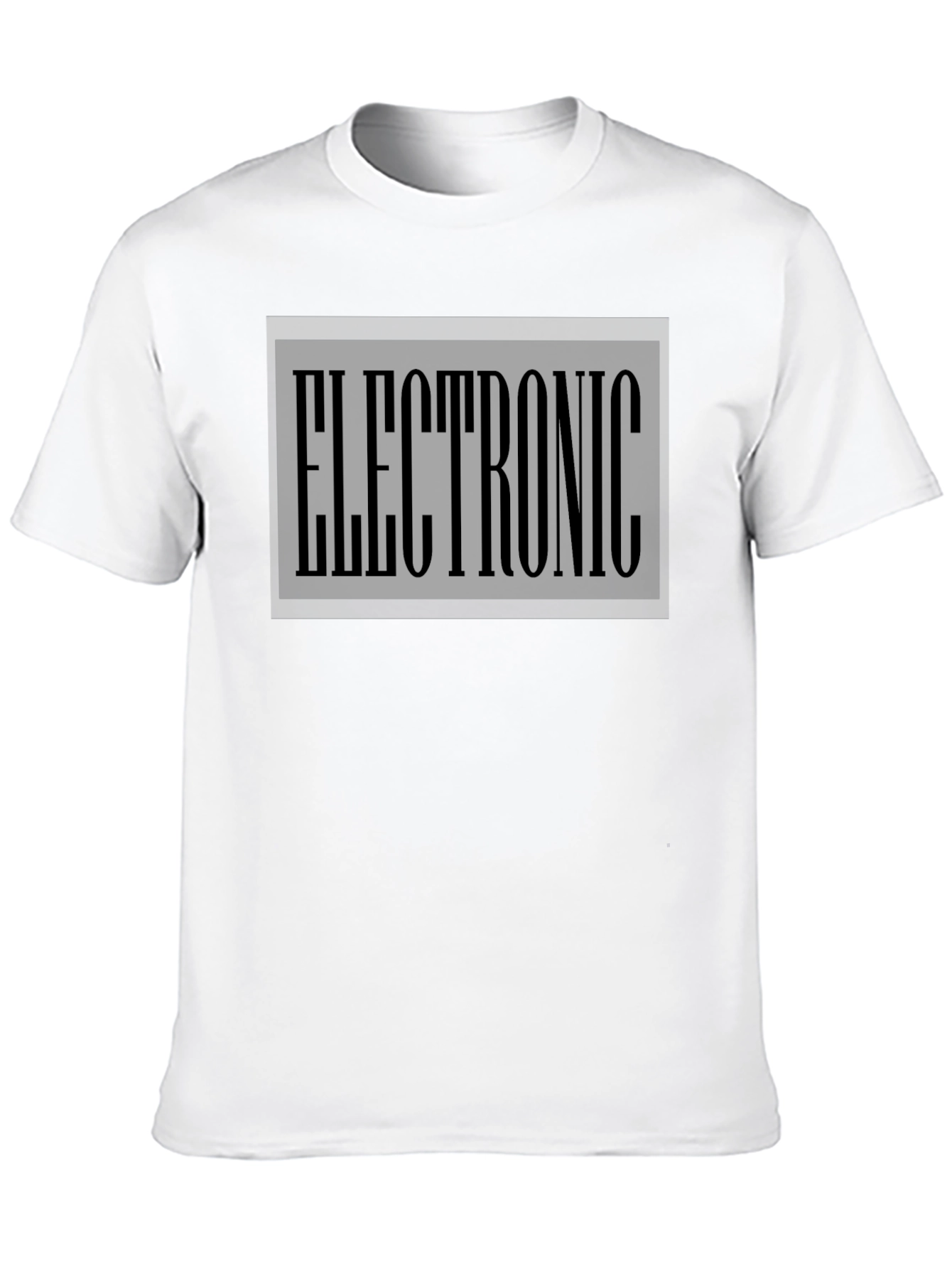 Electronic Print Black T-Shirt