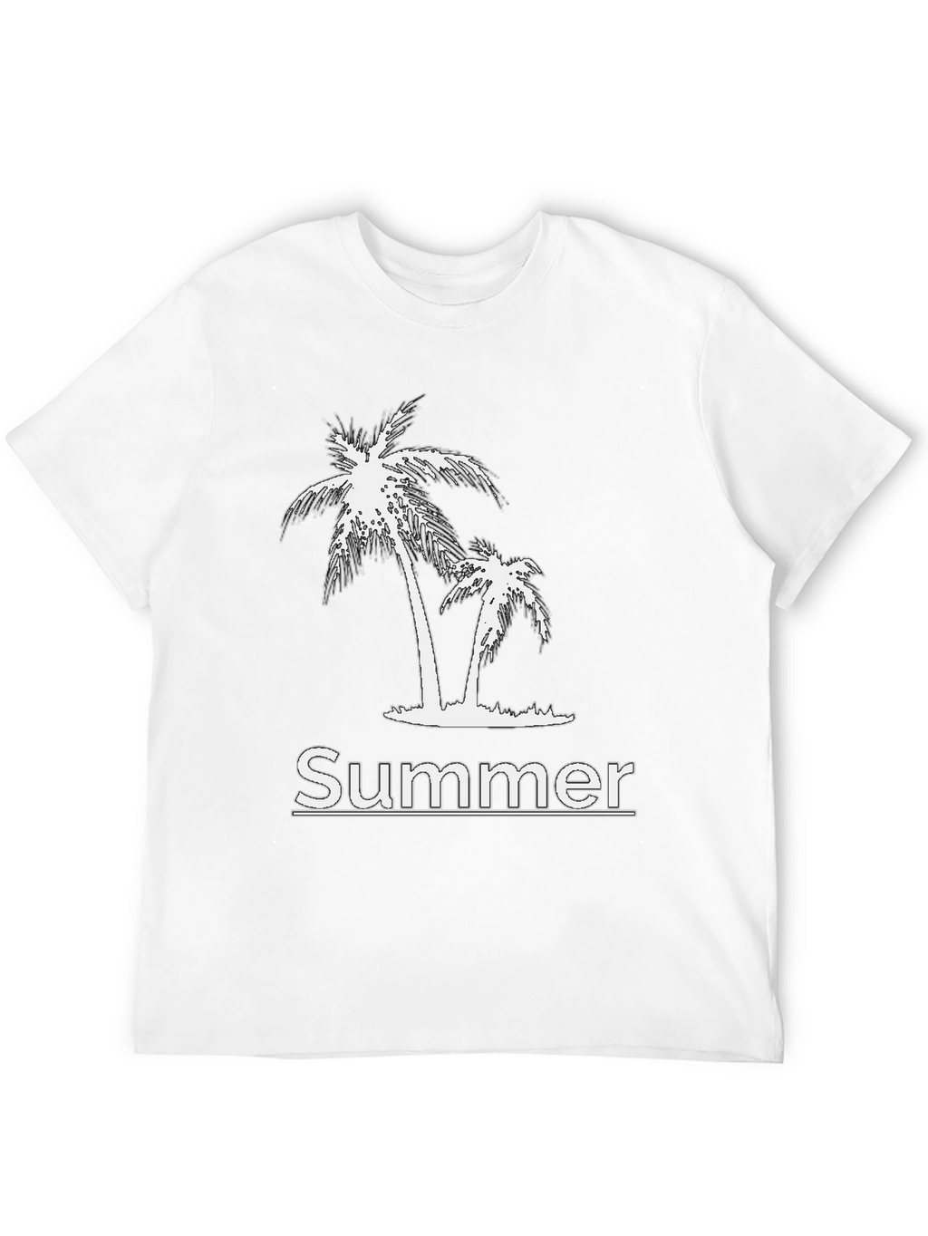 Summer Vibes Black Graphic Tee