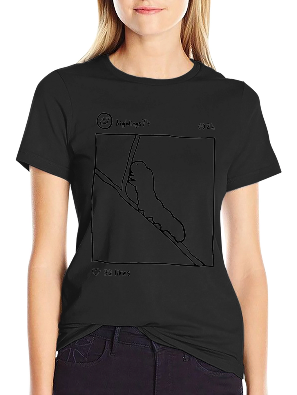 Caterpillar Post T-Shirt - Black